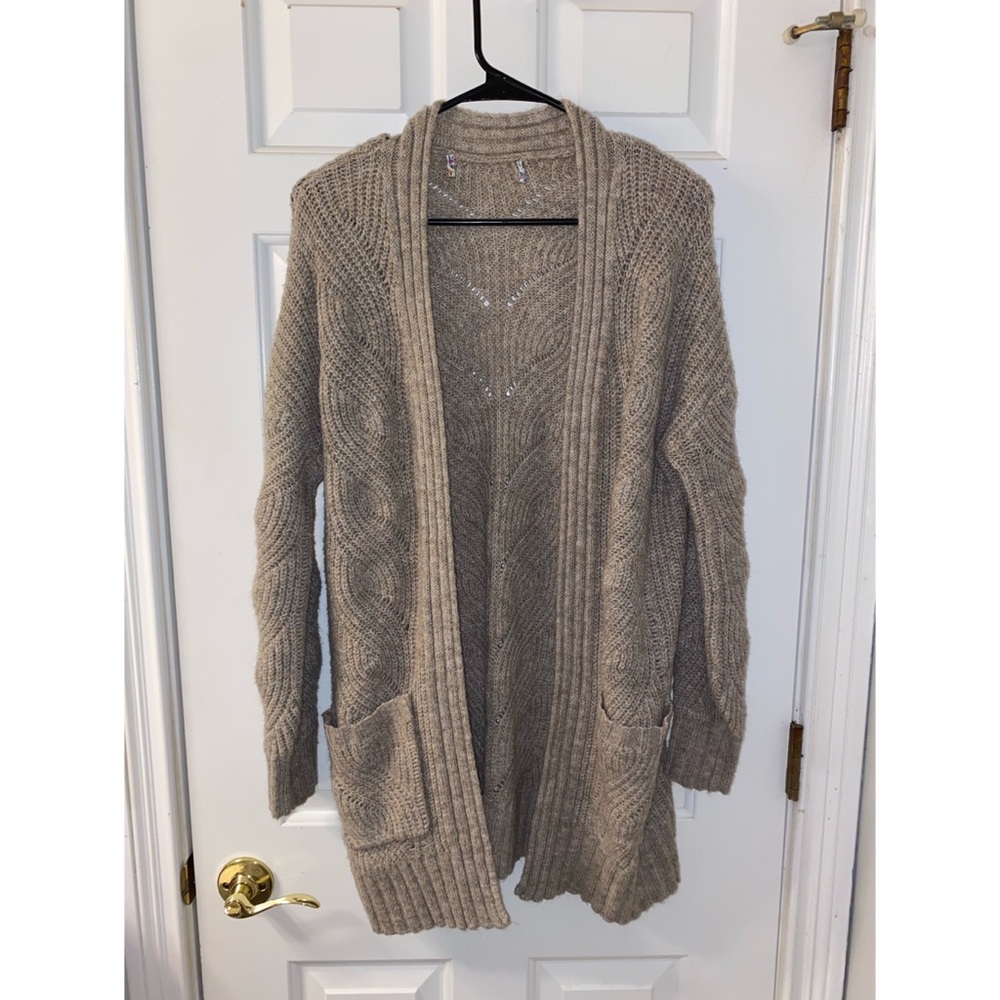 Knit sweater cardigan